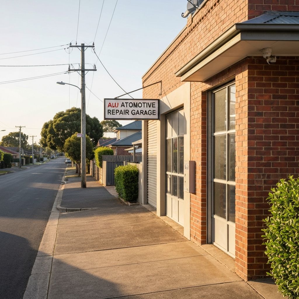 Maatouk Motors garage exterior on Nicholson St, Brunswick East